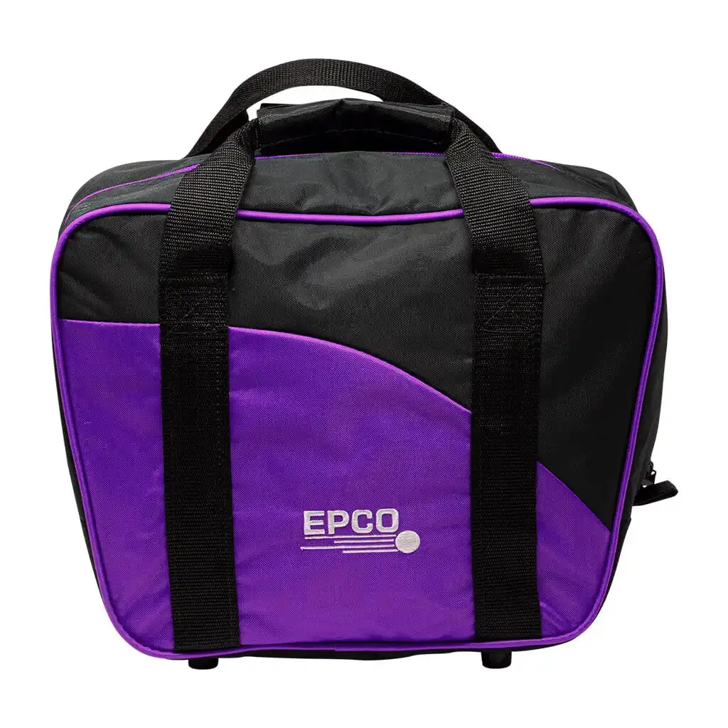 2 SMALL BALLS/SHOES NYLON BOWLING BAG - PURPLE