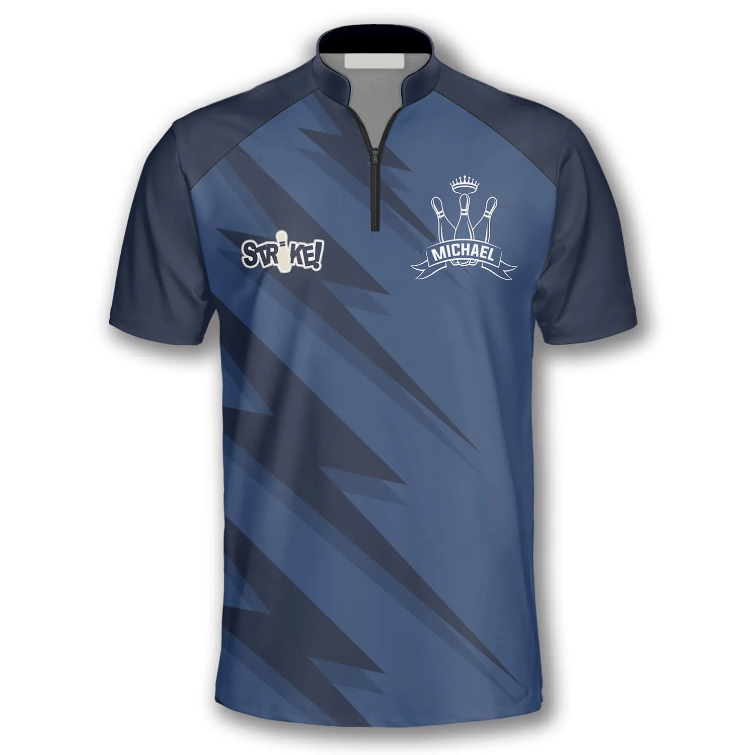 3D All Over Print Blue Lightning Custom Bowling Jerseys for Men, Uniform Shirt for Bowling Team