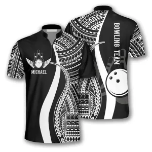 3D All Over Print Hawaian Pattern Custom Bowling Jerseys for Men, Perfect Gift for Bowling Lover