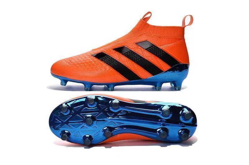 Adidas ACE 16  Purecontrol FG/AG Soccer Cleats Dark Blue Orange Black