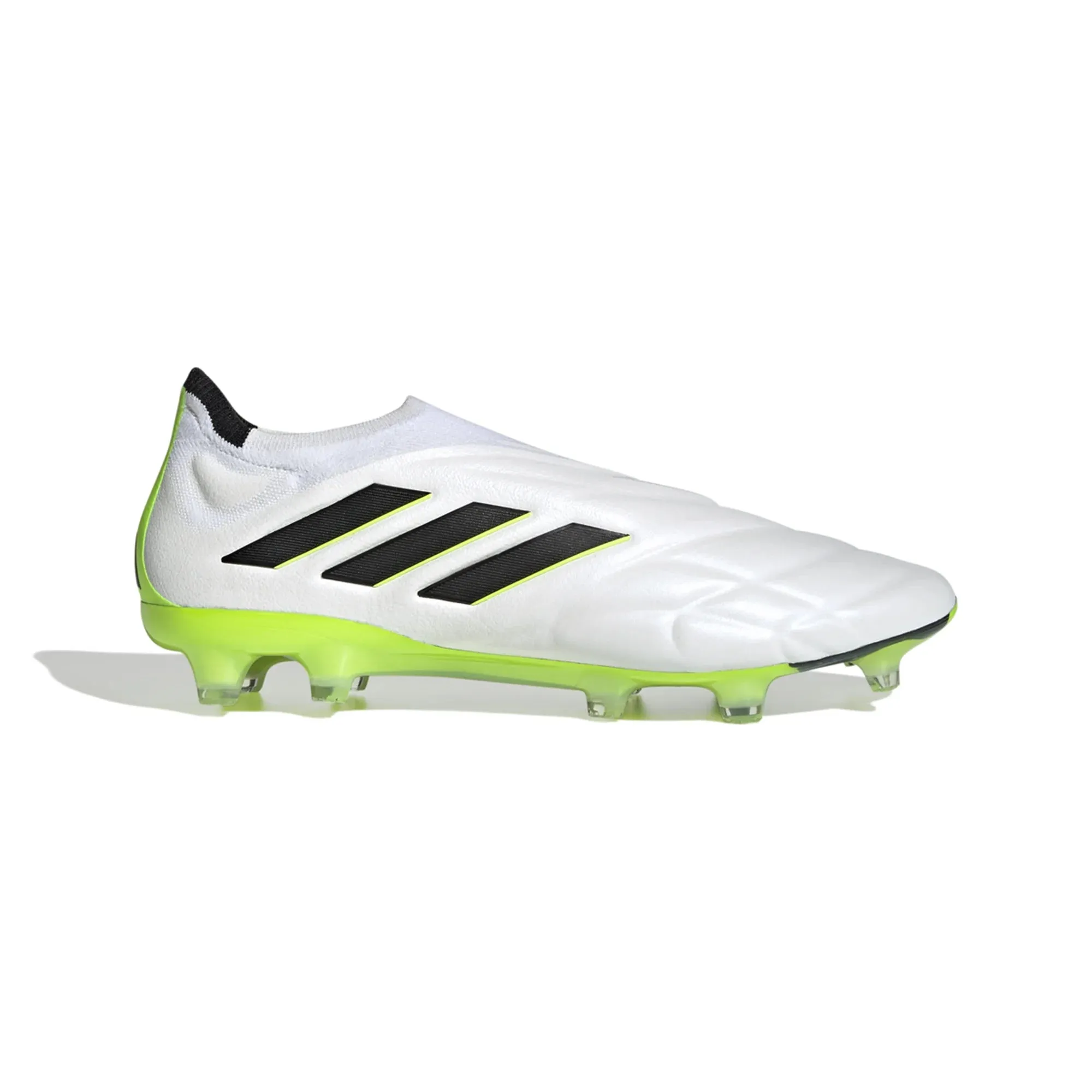 adidas Copa Pure  FG Firm Ground Soccer Cleat - White/Core Black/Lucid Lemon