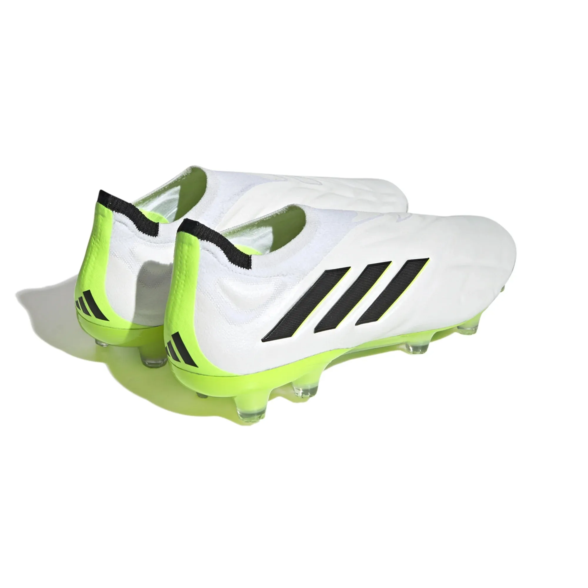 adidas Copa Pure  FG Firm Ground Soccer Cleat - White/Core Black/Lucid Lemon