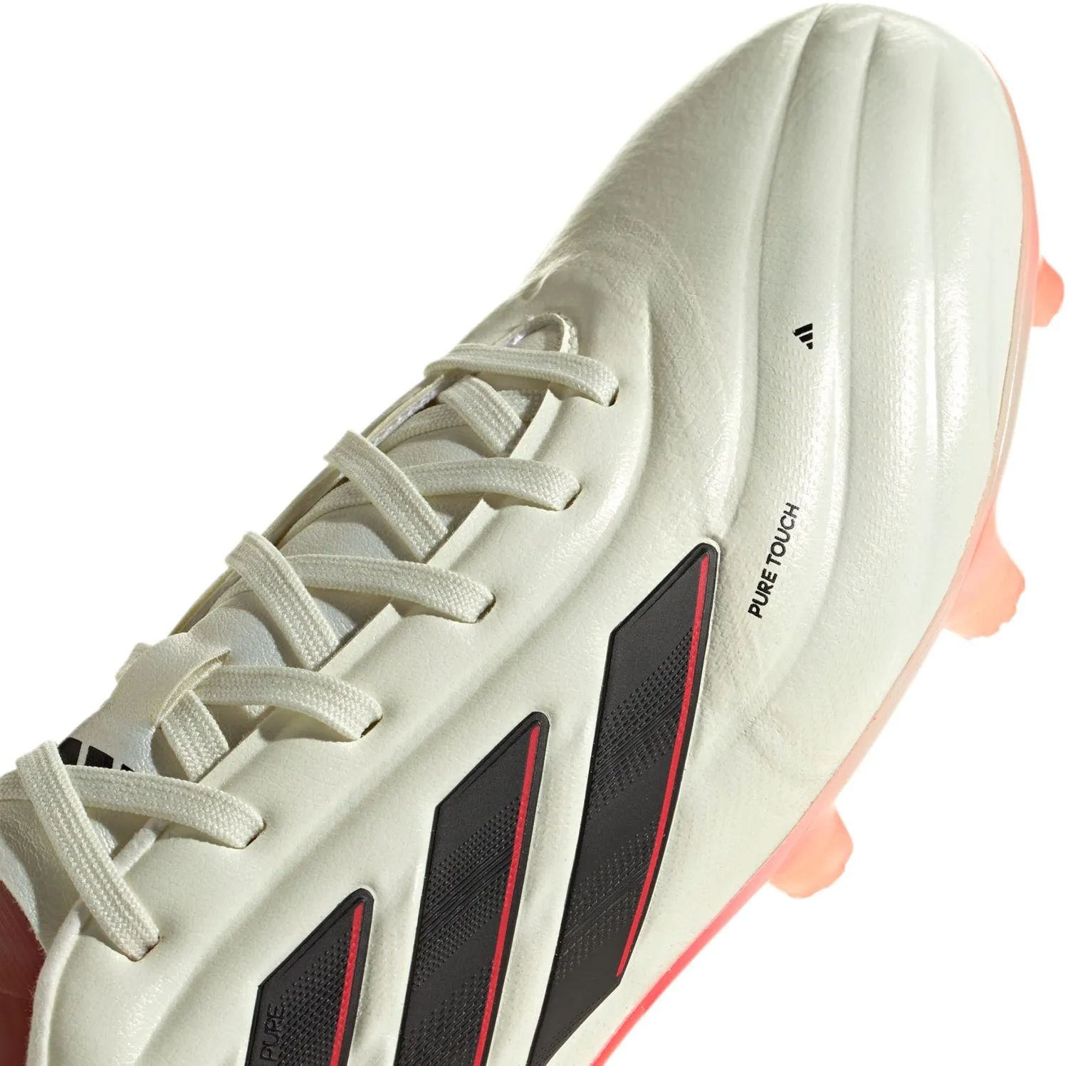 adidas Copa Pure II Pro Firm Ground Adult Soccer Cleats IE4979 Ivory/Core Black/Solar Red