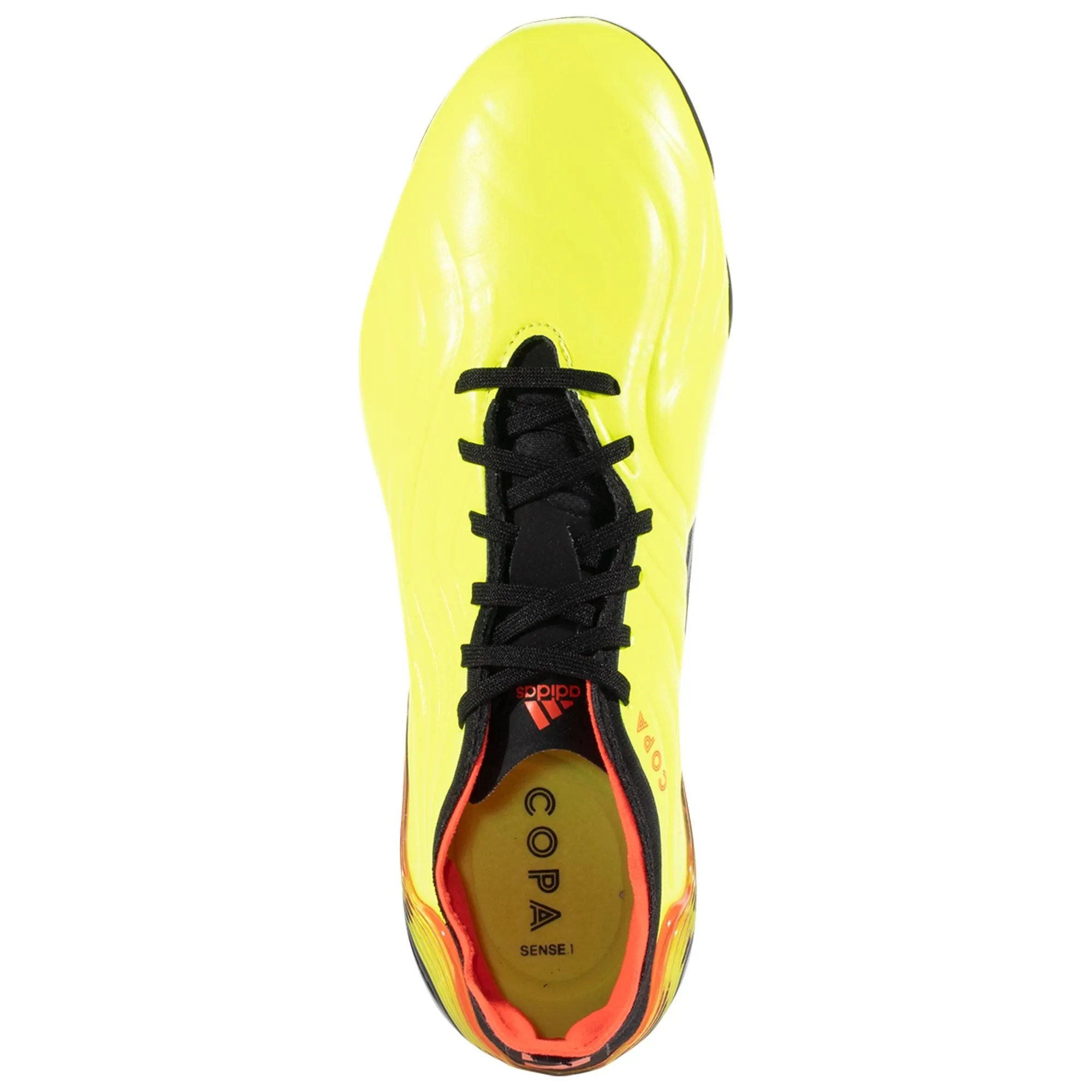 adidas Copa Sense .1 FG Firm Ground Soccer Cleat - Solar Yellow/Solar Red/Core Black