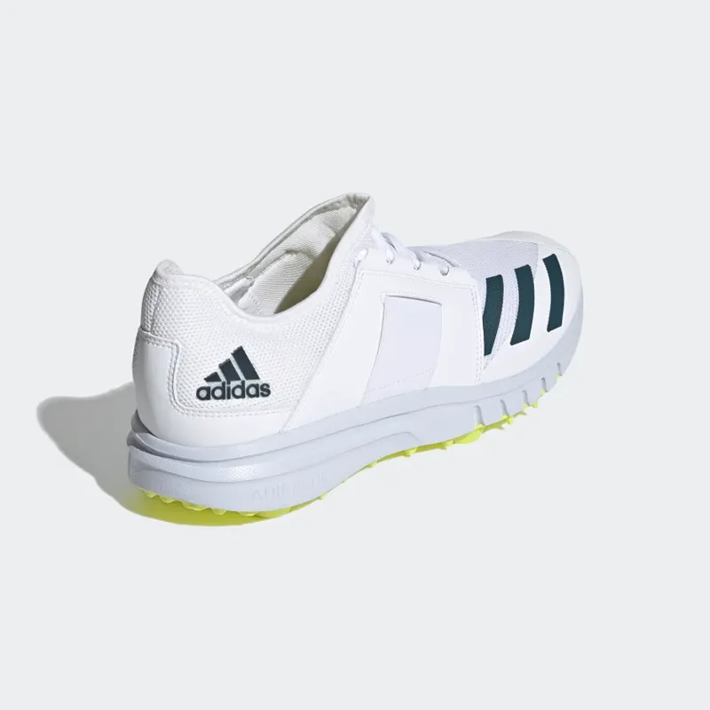 Adidas Howzat Spike 20 Cricket Shoes White/Yellow