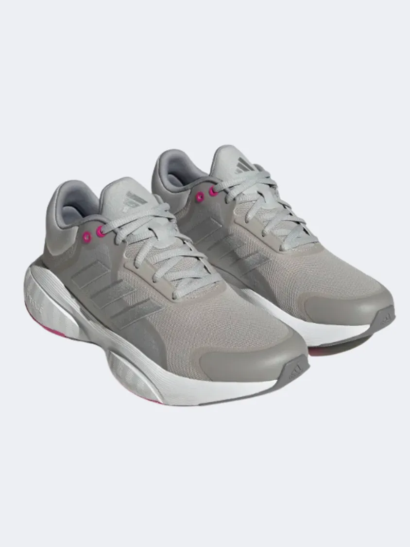 Adidas Response Women Running Shoes Grey/Pink