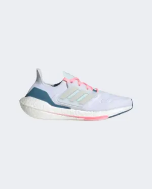 Adidas Ultraboost 22 Women Running Shoes White/Grey/Blue Gx5929