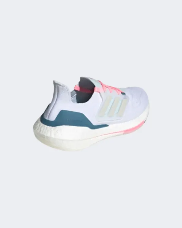 Adidas Ultraboost 22 Women Running Shoes White/Grey/Blue Gx5929