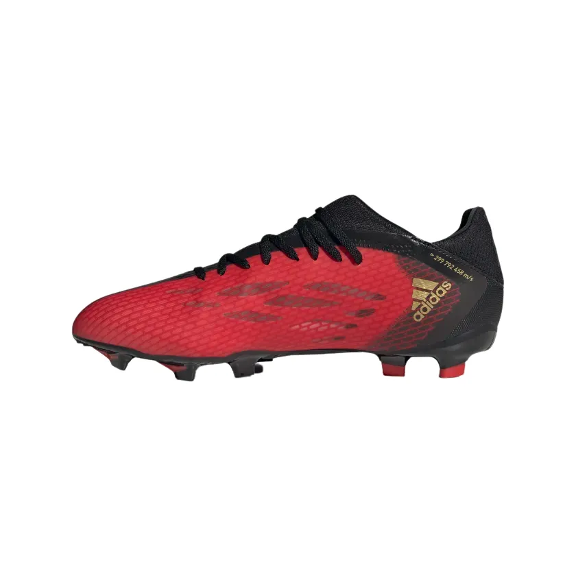 ADIDAS X SPEEDFLOW .3 FG-Vivid Red / Gold Metallic / Core Black