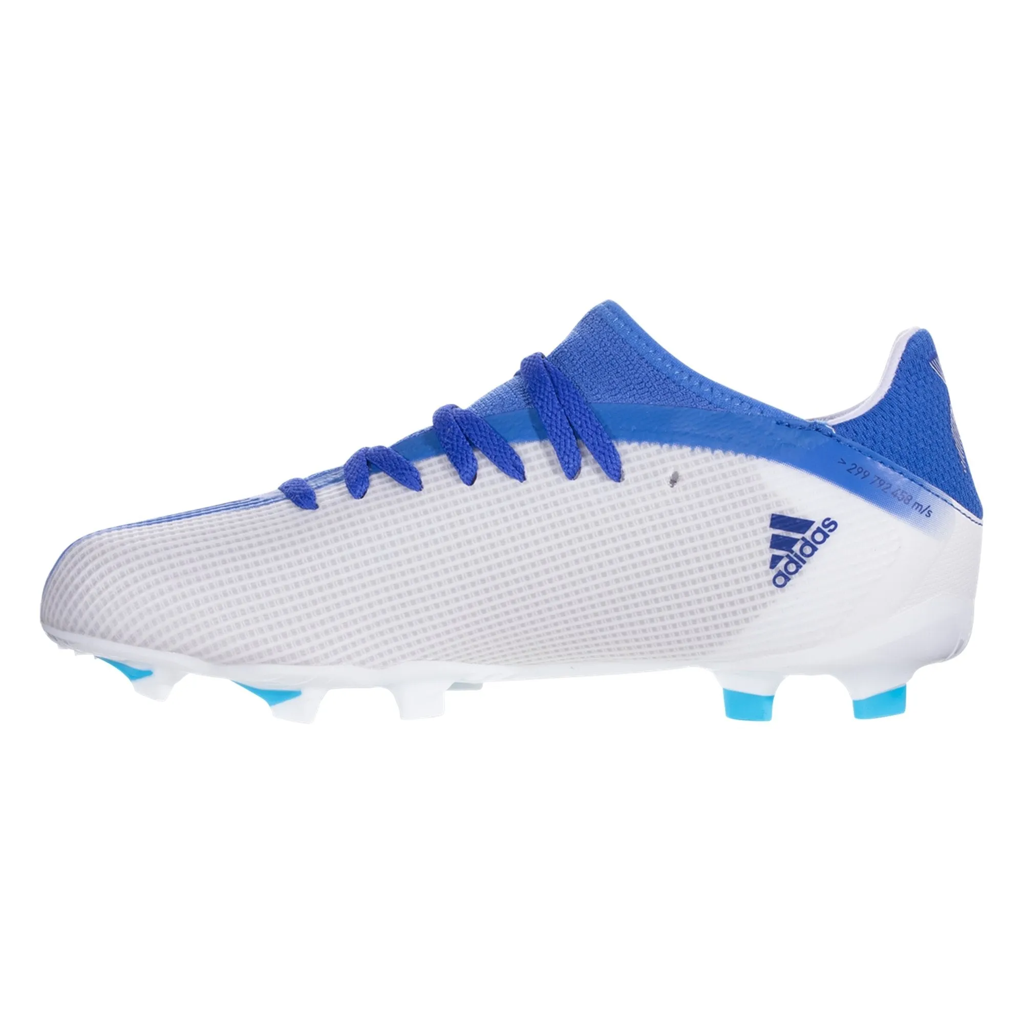 adidas X Speedflow.3 FG Junior Firm Ground Soccer Cleats - Footwear White/Legacy Indigo/Sky Rush