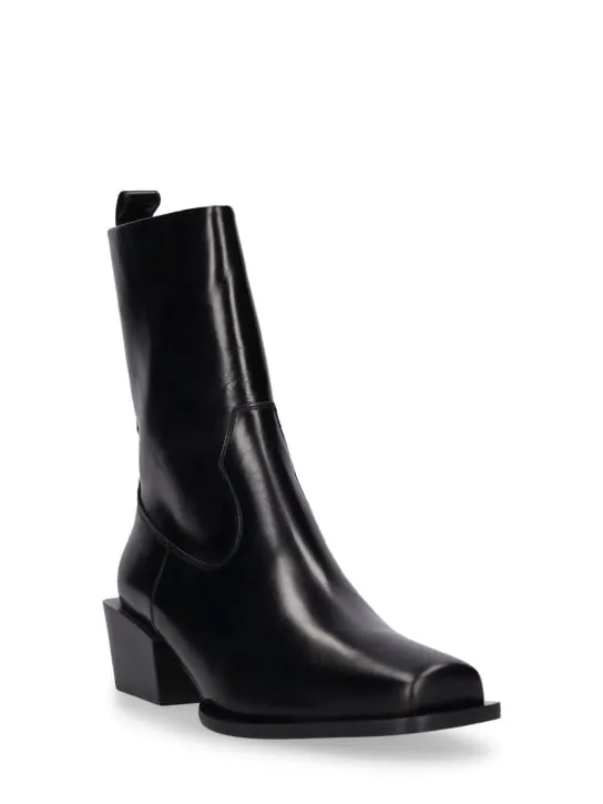 Aeyde   40mm Bill leather ankle boots 