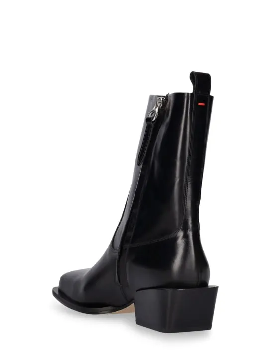 Aeyde   40mm Bill leather ankle boots 