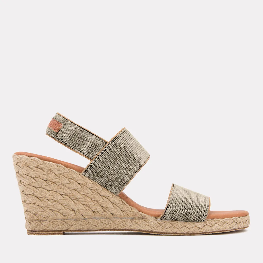 Allison Linen Espadrille Wedge