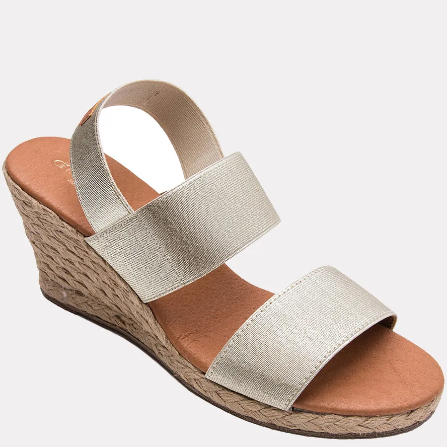 Allison Metallic Espadrille Wedge