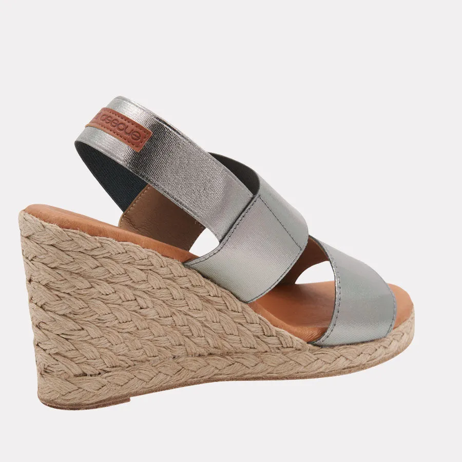 Allison Metallic Espadrille Wedge