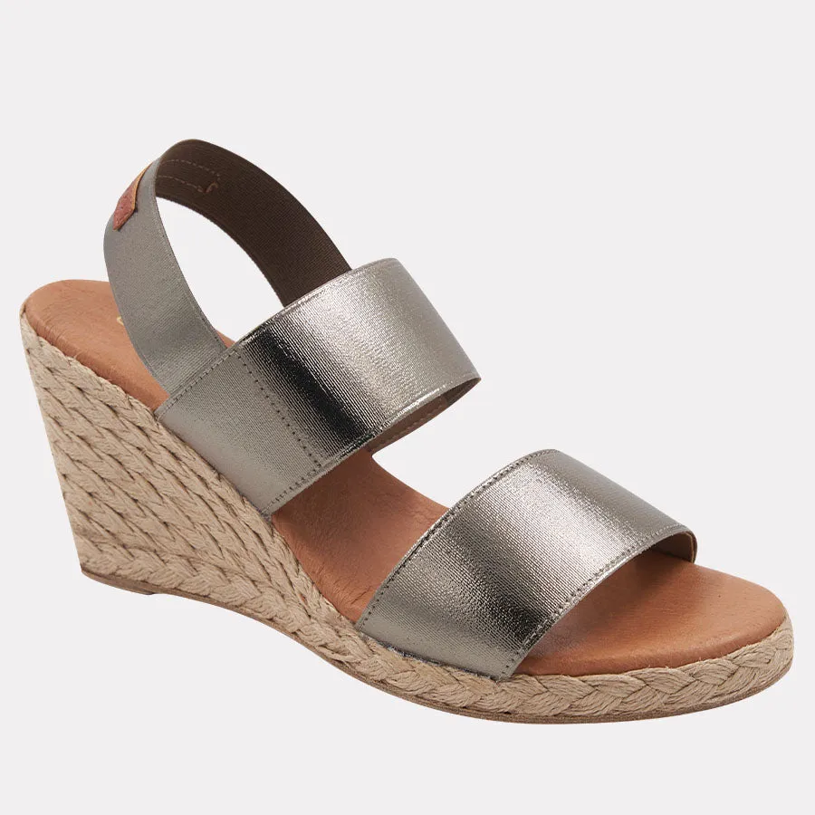 Allison Metallic Espadrille Wedge