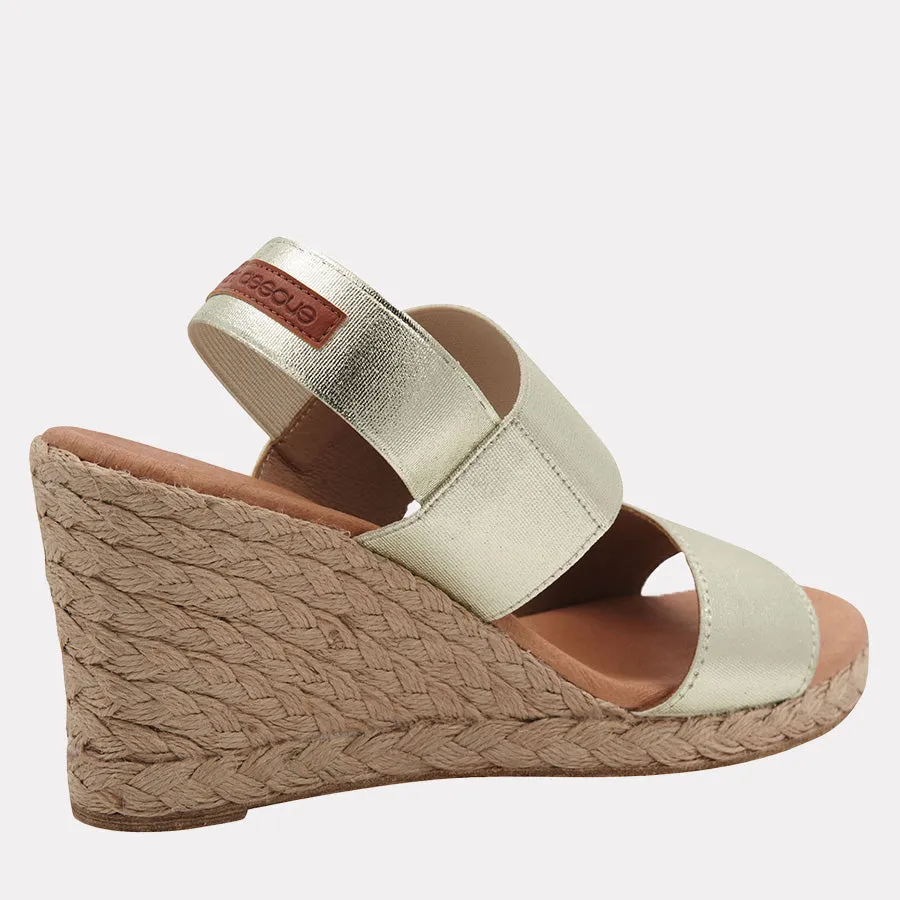 Allison Metallic Espadrille Wedge