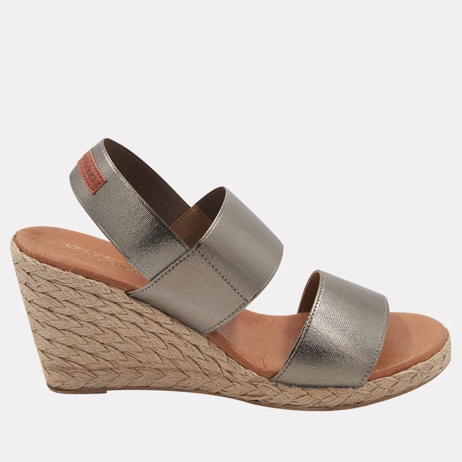 Allison Metallic Espadrille Wedge