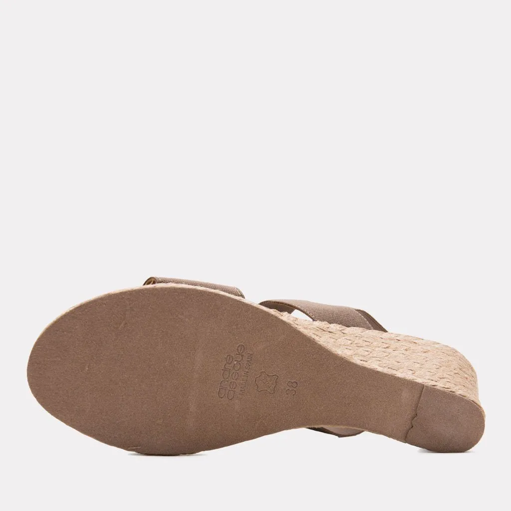 Allison Neutral Espadrille Wedge