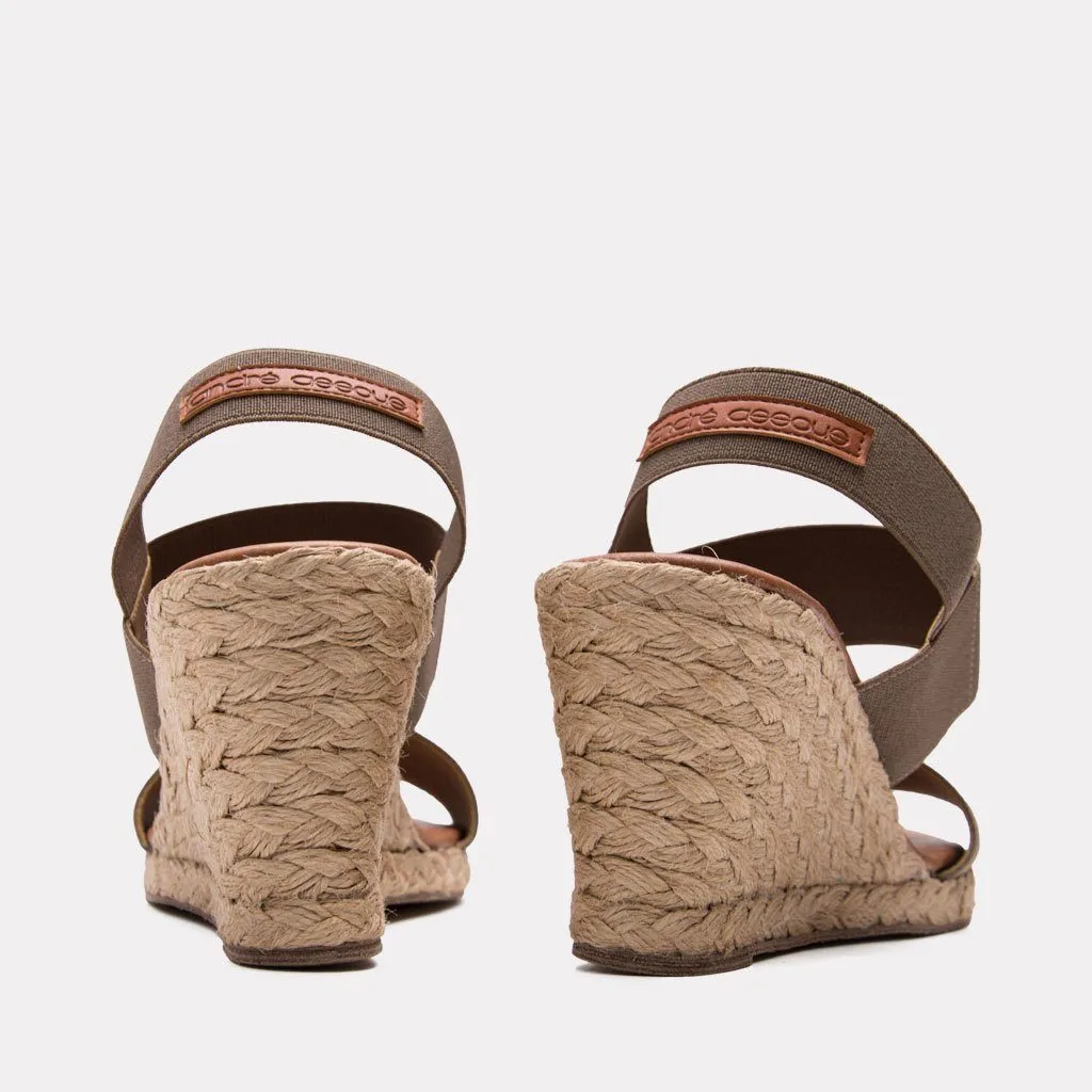 Allison Neutral Espadrille Wedge