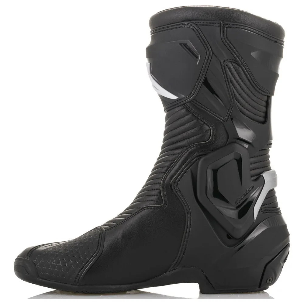 Alpinestars SMX Plus V2 Goretex Motorcycl Boots Black Silver