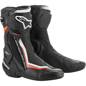 Alpinestars SMX Plus V2 Vented Boots - Black/White/Red