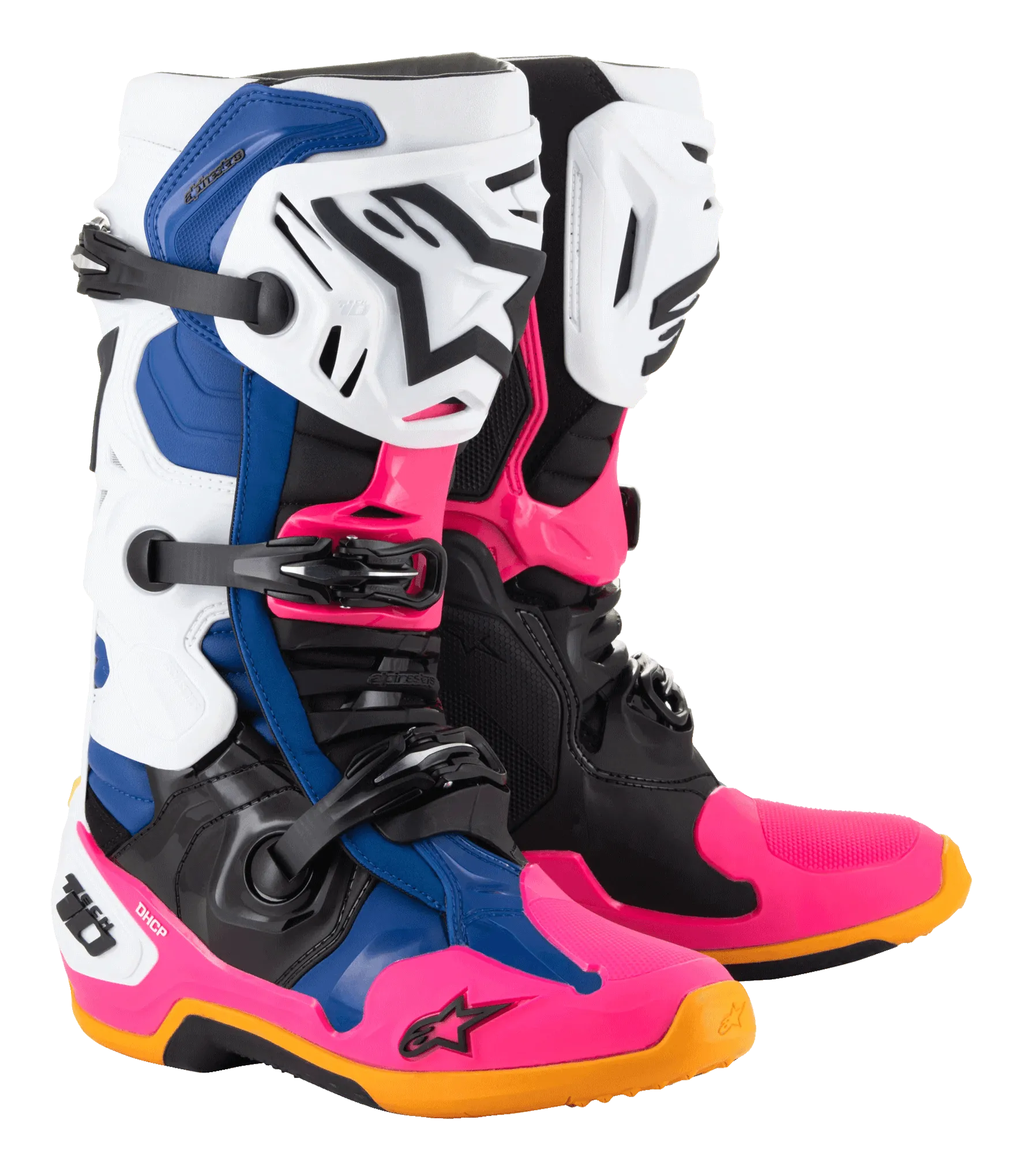 Alpinestars Tech 10 Limited Edition Boots - Daytona Coast White/Blue/Pink