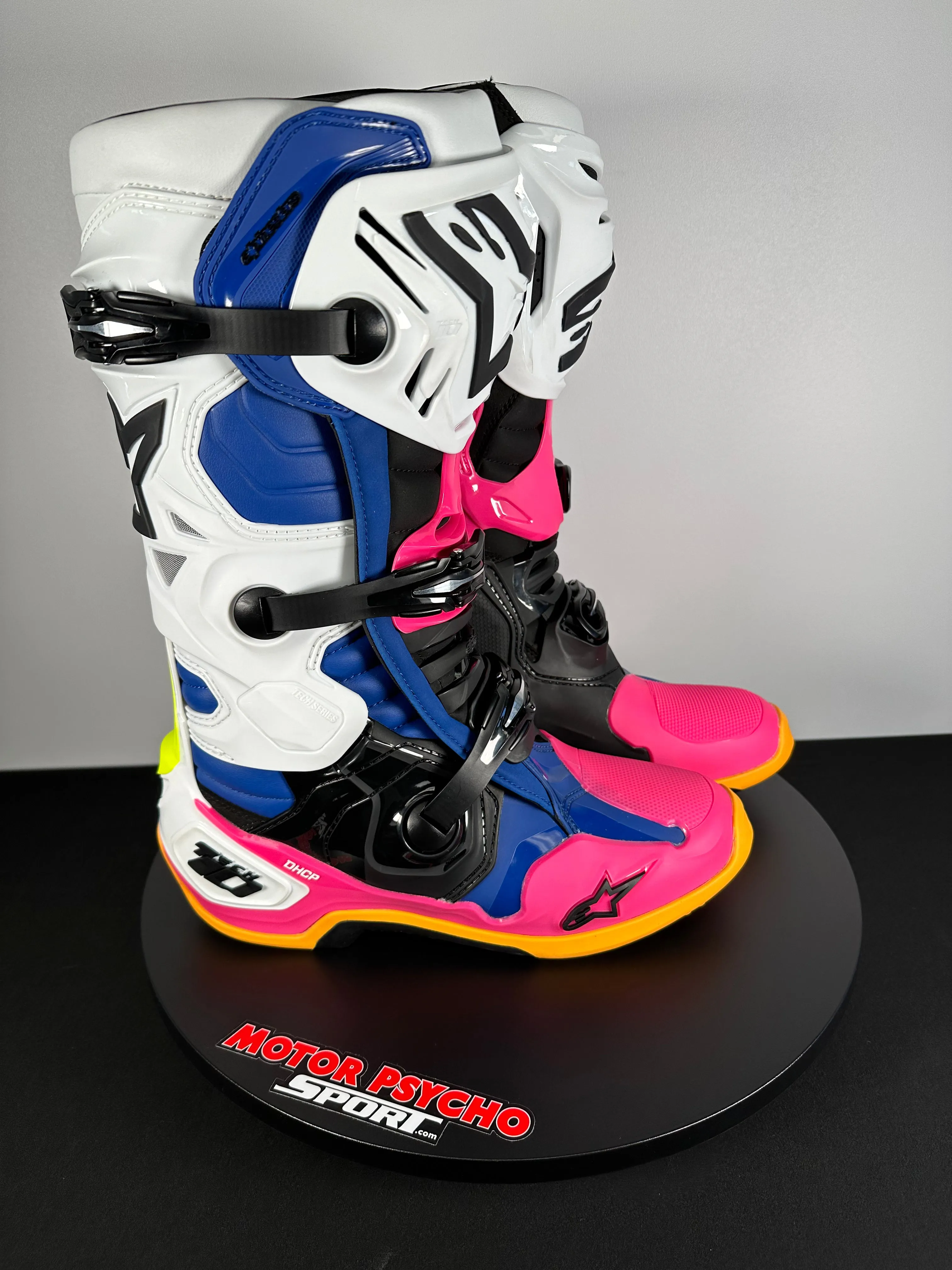 Alpinestars Tech 10 Limited Edition Boots - Daytona Coast White/Blue/Pink