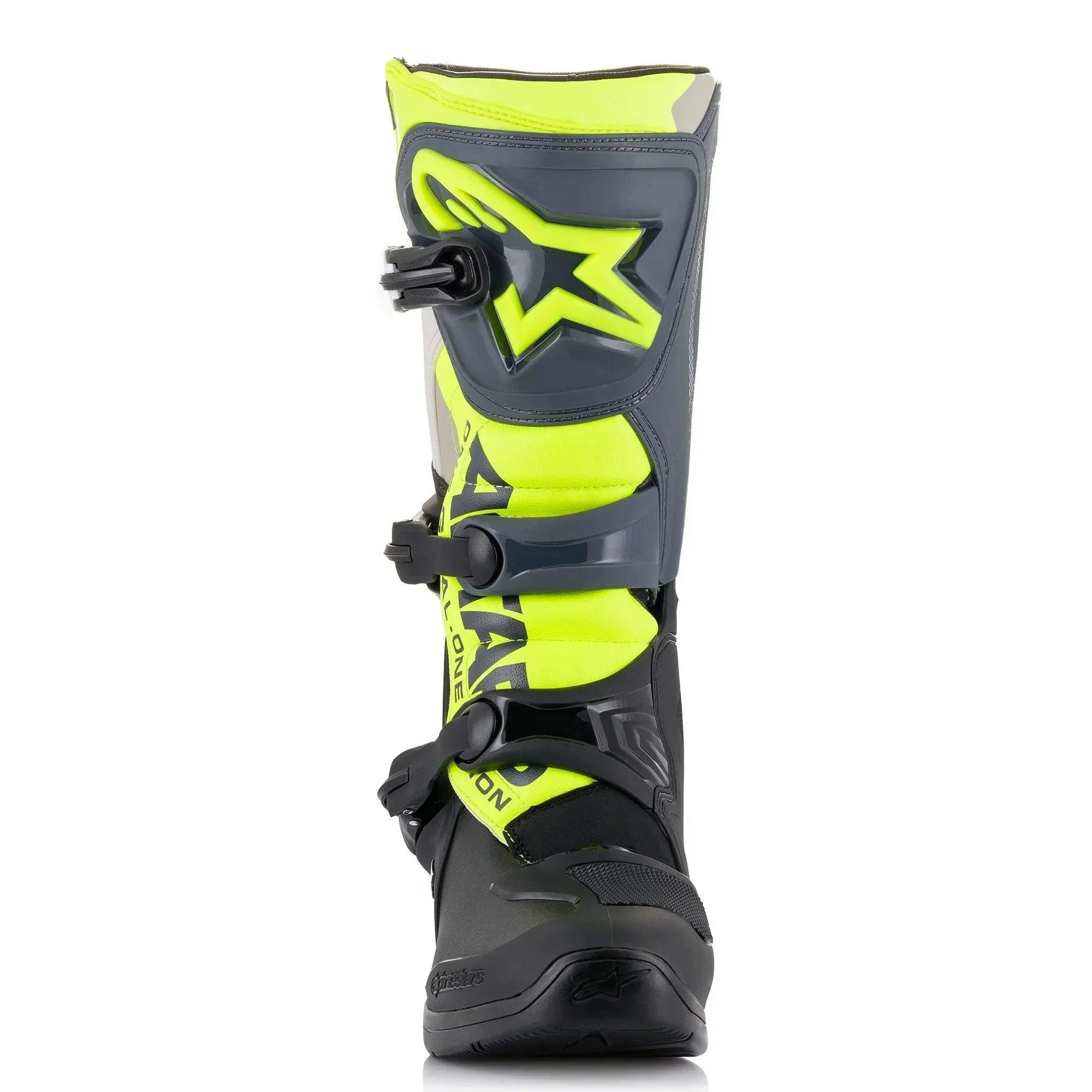 Alpinestars Tech 3 Boots - Black/Gray/Yellow Fluo