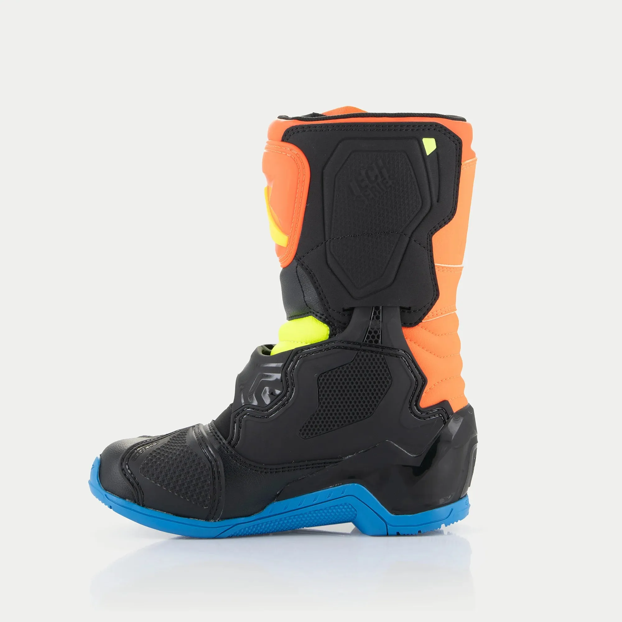 Alpinestars Tech 3S Kids Boots Orange Flo Enamel Blue Flo Yellow