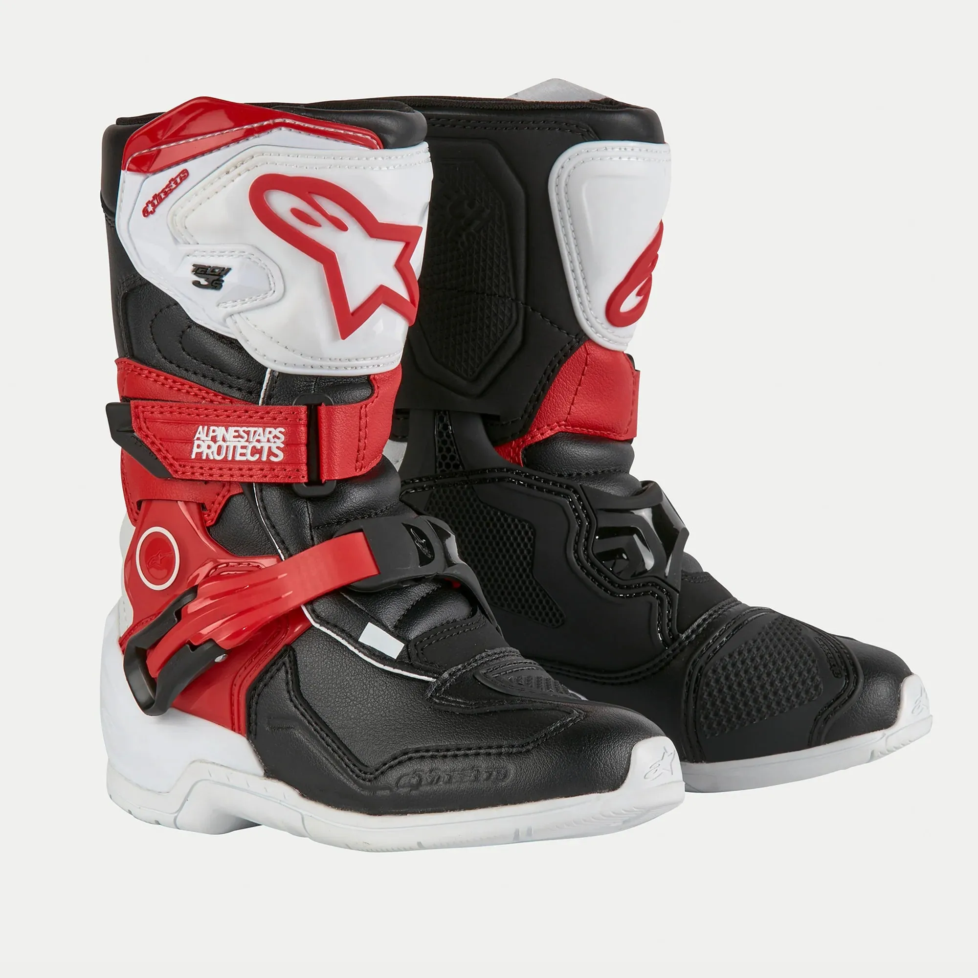 Alpinestars Tech 3S Kids Boots White Black Red