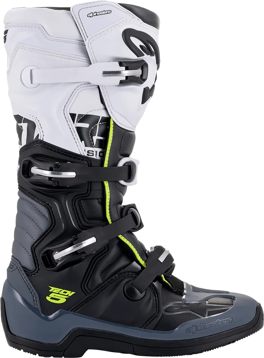 Alpinestars Tech 5 Black/Dark Gray/White Boots - Size 13 - CLOSEOUT