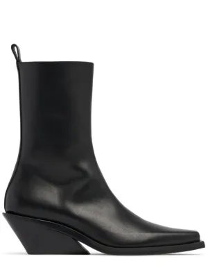 Ann Demeulemeester   60mm Vesper leather ankle boots 