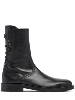 Ann Demeulemeester   Heiko laced back ankle boots 