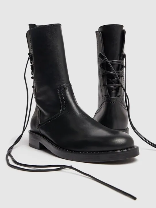 Ann Demeulemeester   Heiko laced back ankle boots 