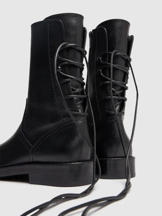 Ann Demeulemeester   Heiko laced back ankle boots 