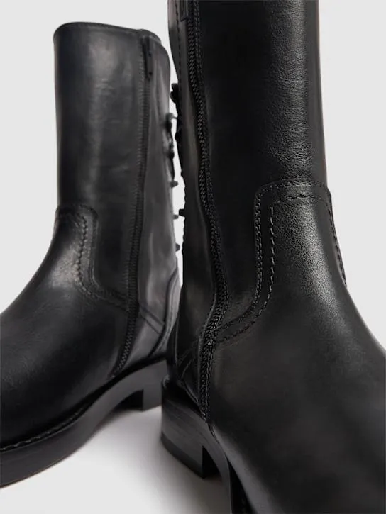 Ann Demeulemeester   Heiko laced back ankle boots 