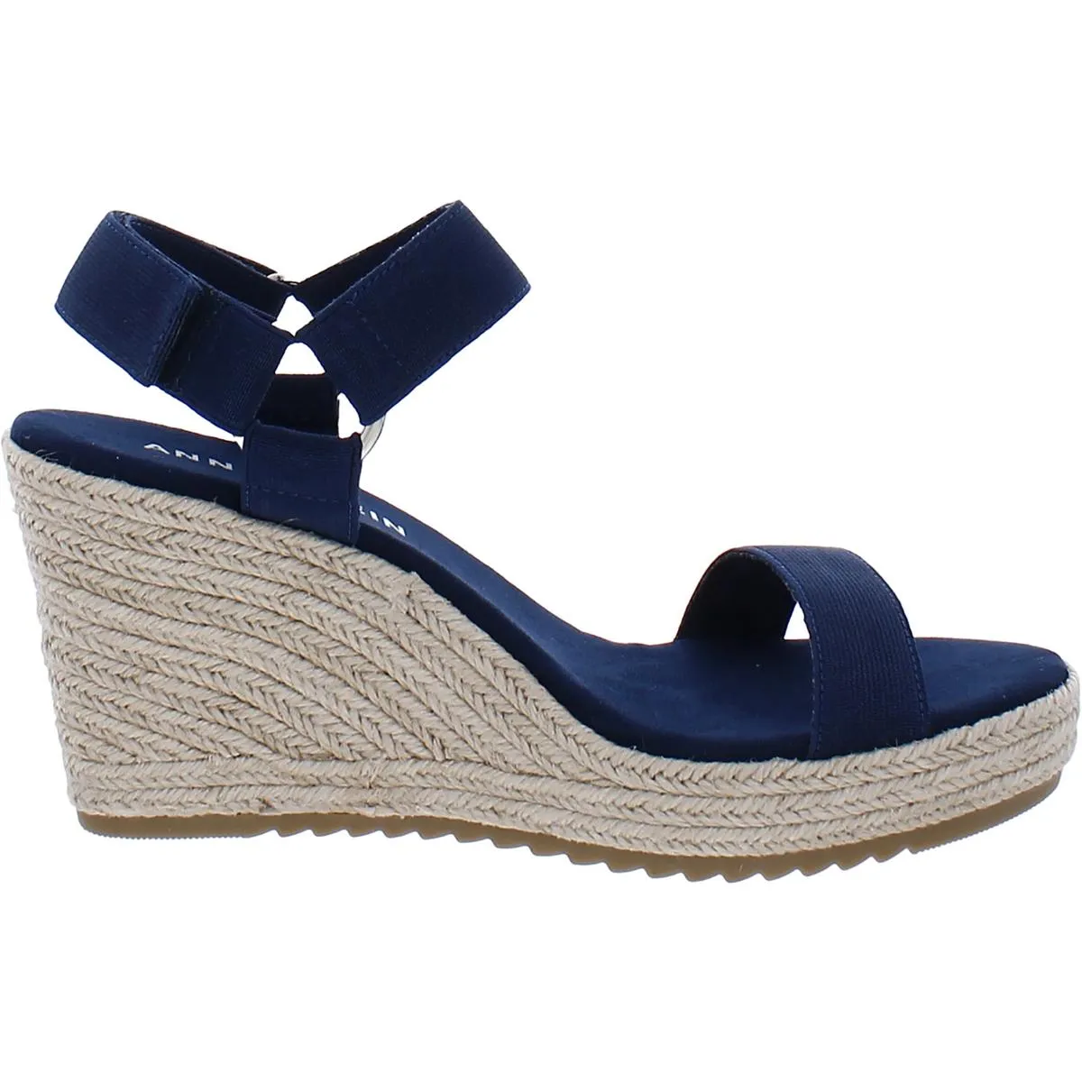 Anne Klein Womens Wren Comfort Insole Ankle Strap Espadrilles