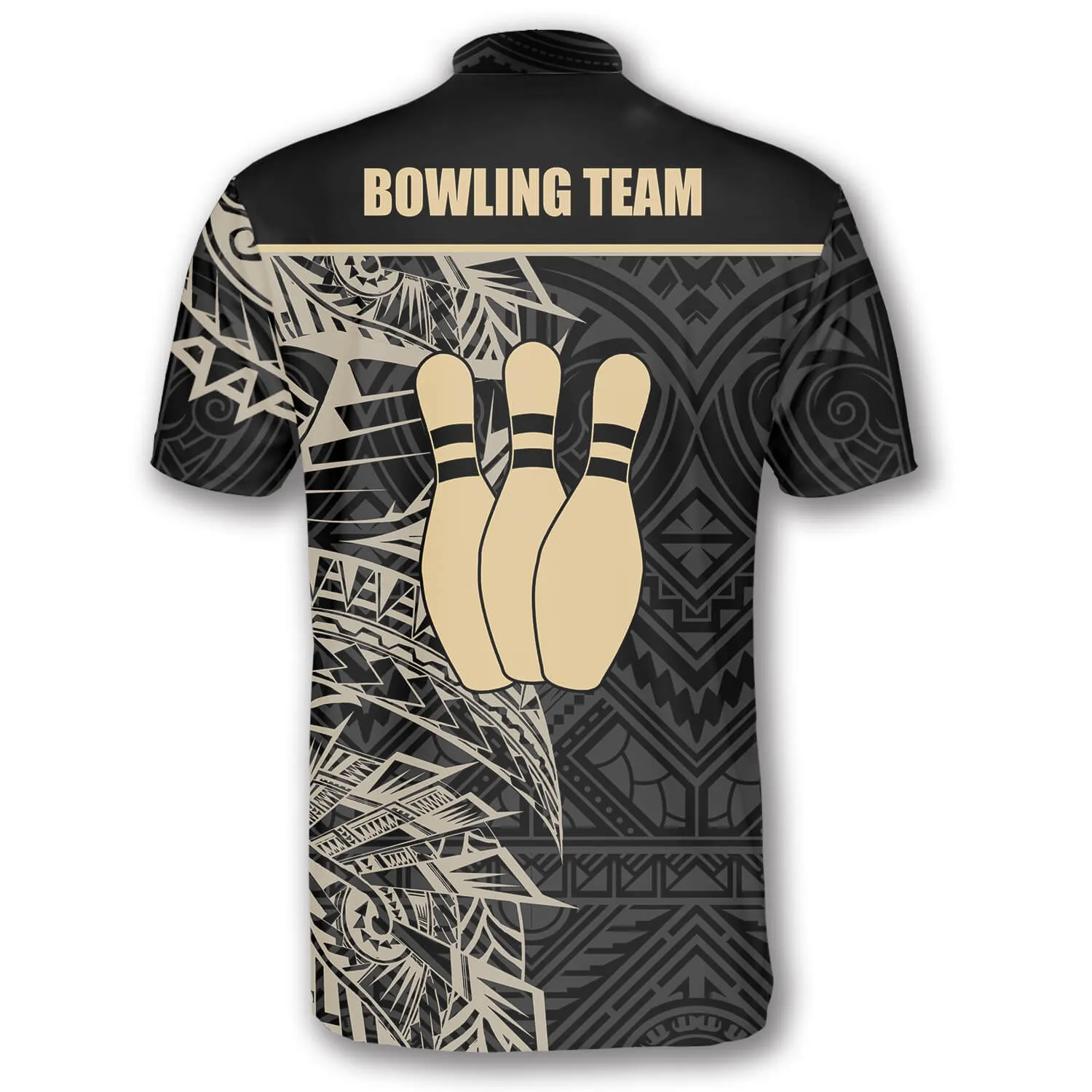 Apricot Bowling Player Custom Bowling Jerseys for Men, Tribal Bowling Shirt, Custom Bowling Shirt