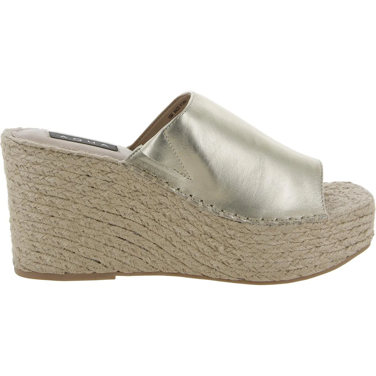 Aqua Womens Jacy Woven Slip On Espadrilles