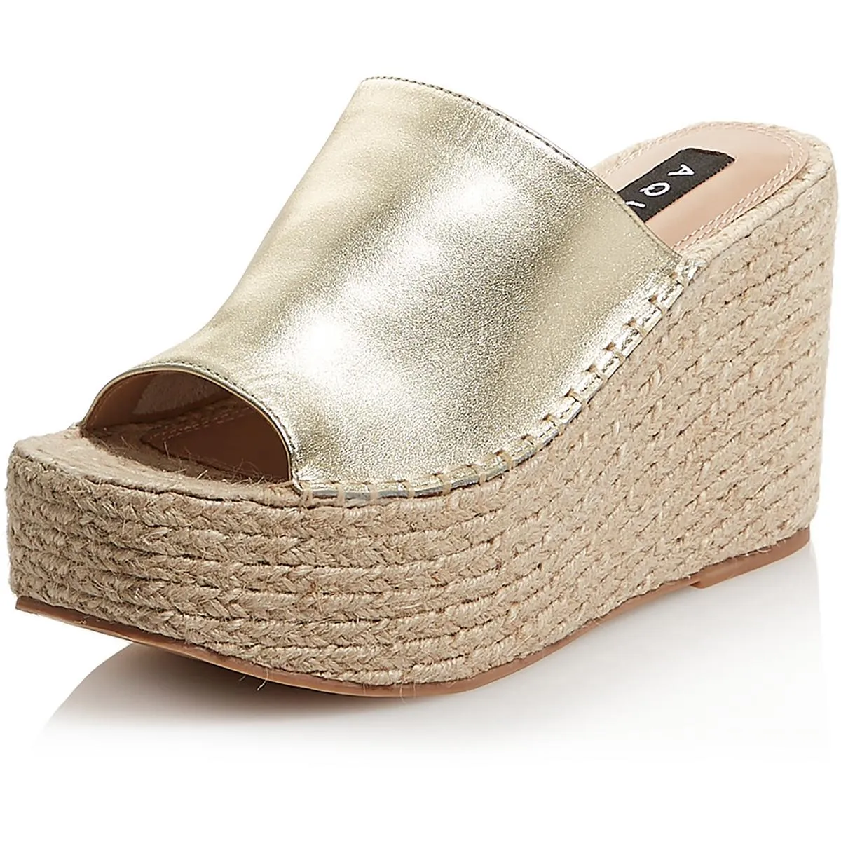 Aqua Womens Jacy Woven Slip On Espadrilles