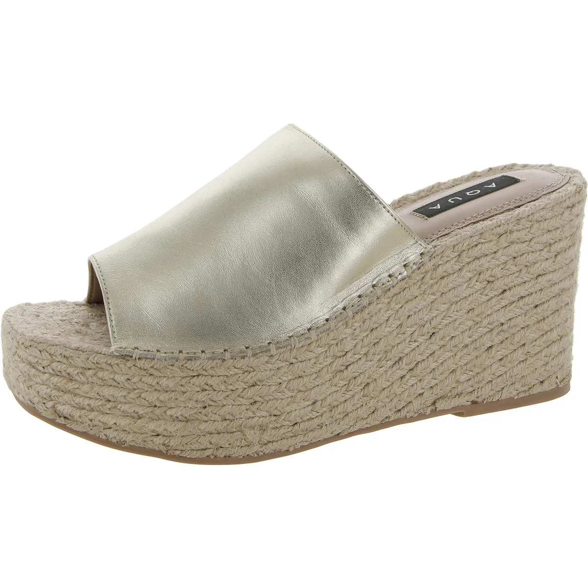 Aqua Womens Jacy Woven Slip On Espadrilles