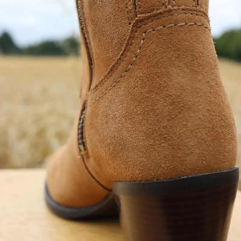 Ariat Tilbury Ladies Ankle Boot - Carmel Suede