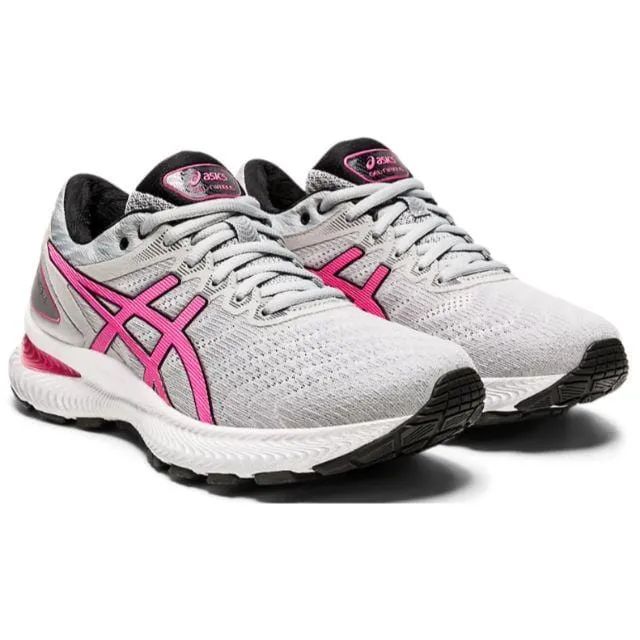 Asics Gel-Nimbus 22 Women Running Shoes Grey/Pink