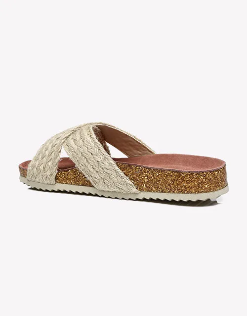 Australian Shepherd UGG Women Sandals Espadrilles Flat Slide Milo