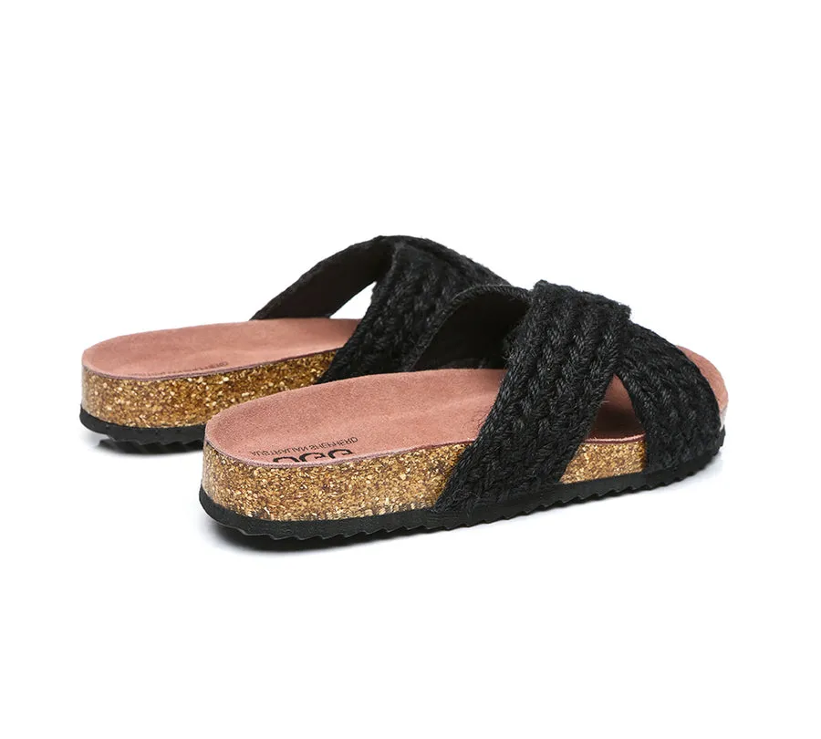 Australian Shepherd UGG Women Sandals Espadrilles Flat Slide Milo