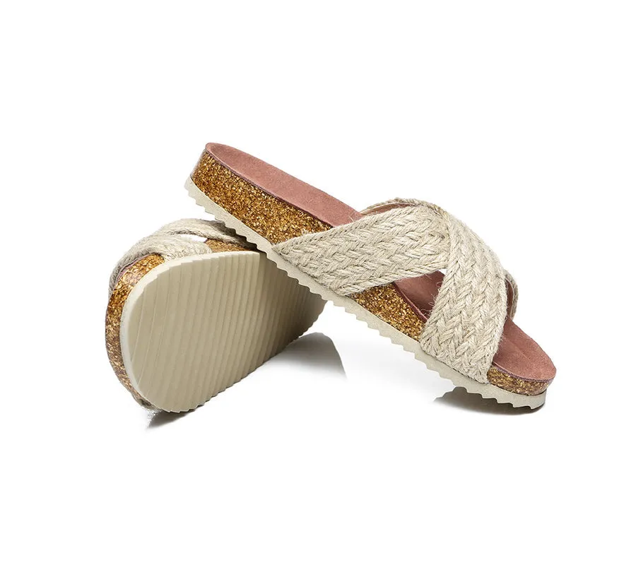 Australian Shepherd UGG Women Sandals Espadrilles Flat Slide Milo