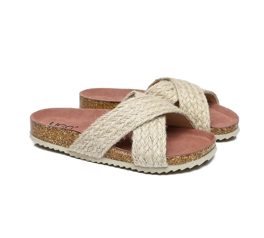 Australian Shepherd UGG Women Sandals Espadrilles Flat Slide Milo