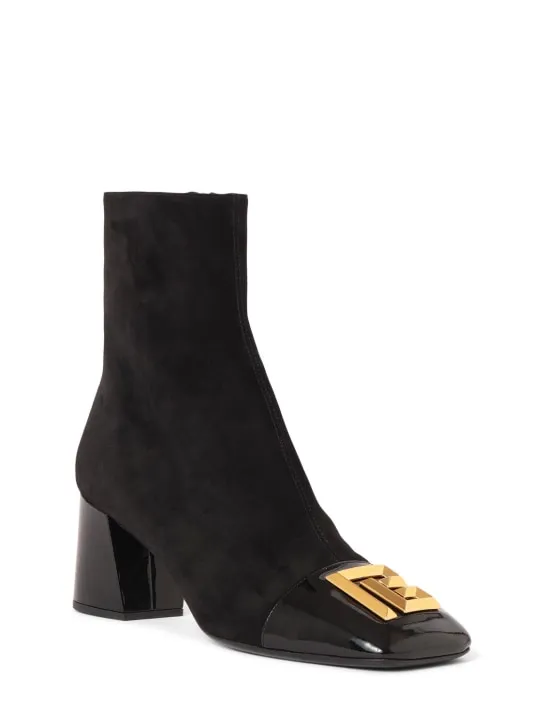 Balmain   75mm Edna suede ankle boots 