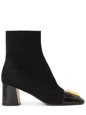 Balmain   75mm Edna suede ankle boots 